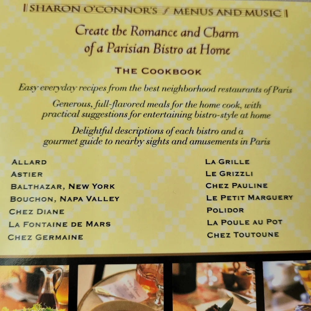 Paris Bistro Cookbook: 